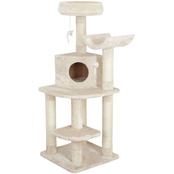 Kerbl &Aacute;rvore para gatos de canto Zirkonia 130 cm cor creme