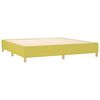 vidaXL Cama box spring c/ colch&atilde;o e LED 200x200 cm tecido verde