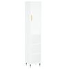 vidaXL Arm&aacute;rio alto 34,5x34x180 cm madeira processada branco