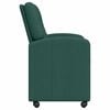 vidaXL Cadeiras de Jantar com Rodas 2 pcs Verde-escuro 57 x 67 x 95 cm