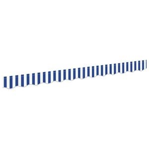 vidaXL Substitui&ccedil;&atilde;o de Valance de Toldo Azul e Branco 230 x 20 cm