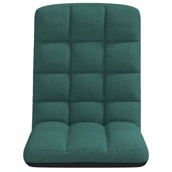 vidaXL Colch&atilde;o dobr&aacute;vel 71x51x62 cm tecido verde escuro