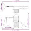 vidaXL Conjunto de brincar para exterior madeira de douglas maci&ccedil;a