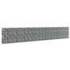 vidaXL Muro gabi&atilde;o com tampas a&ccedil;o galvanizado 600x30x100 cm