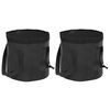 vidaXL Baldes dobr&aacute;veis 2 pcs 20 L PVC preto