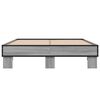 vidaXL Estrutura cama 140x190 cm derivados de madeira/metal