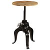vidaXL Mesa de bar madeira de mangueira maciça 60x(76-110) cm