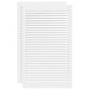 vidaXL Portas de arm&aacute;rio 2 pcs design de persiana pinho maci&ccedil;o branco