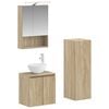 vidaXL Conjunto de M&oacute;veis para Banheiro 4 pcs Carvalho Sonoma