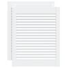 vidaXL Portas de arm&aacute;rio 2 pcs design de persiana pinho maci&ccedil;o branco