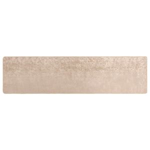 vidaXL Passadeira MARSA Bege 80 x 400 cm Poli&eacute;ster e PVC