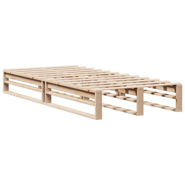 vidaXL Cama sem colch&atilde;o 90x190 cm madeira de pinho maci&ccedil;a