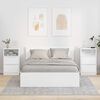 vidaXL Mesas de cabeceira 2 pcs Branco Brilhante 40 x 30 x 467 cm