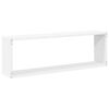 vidaXL Estantes parede c&uacute;bicas 4pcs deriv. madeira 80x15x26,5cm branco