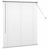 vidaXL Persiana de Janela com cortinas Manual Cinzento escuro Alumínio