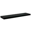 vidaXL Prateleiras de parede suspensas 2 pcs 90x23,5x3,8cm MDF preto
