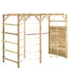 vidaXL Estrutura de escalada 240x100x170 cm pinho impregnado