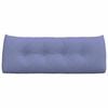 vidaXL Travesseiro para Costas Azul Jeans 120 x 24 x 50 cm tecido
