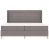 vidaXL Cama Box Springs com Colch&atilde;o Cinza Escuro 90x190 cm tecido