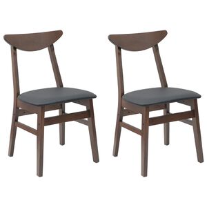 vidaXL Cadeiras de Jantar 2 pcs Marrom Claro 42 x 47,5 x 81 cm