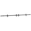 vidaXL Kit de ferragens para porta deslizante 305 cm a&ccedil;o preto