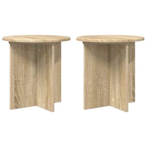 vidaXL Suporte para Plantas 2 pcs Carvalho Sonoma 40 x 40 x 40 cm