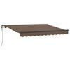 vidaXL Toldo retr&aacute;til Cinzento-acastanhado 600 &times; 350 cm
