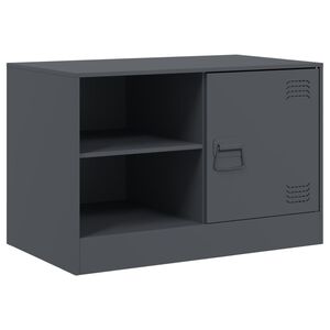 vidaXL M&oacute;vel de TV 67x39x44 cm a&ccedil;o antracite