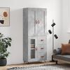 vidaXL Arm&aacute;rio alto 69,5x34x180 cm derivados de madeira cinza cimento