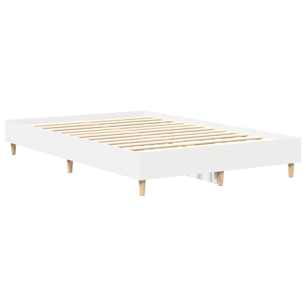 vidaXL Estrutura de cama sem colch&atilde;o 140x190 cm branco