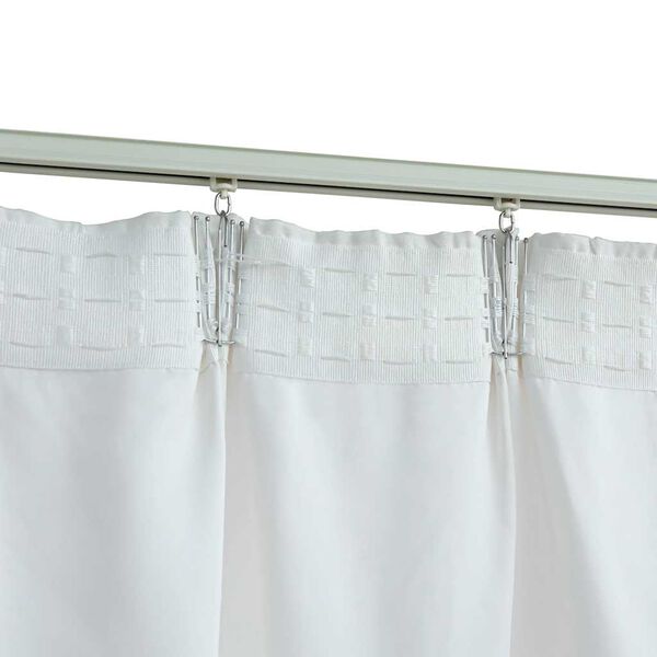 vidaXL Cortinas blackout com ganchos 2 pcs 140x245 cm branco sujo