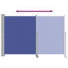 vidaXL Toldo lateral retrátil para pátio 160x300 cm azul