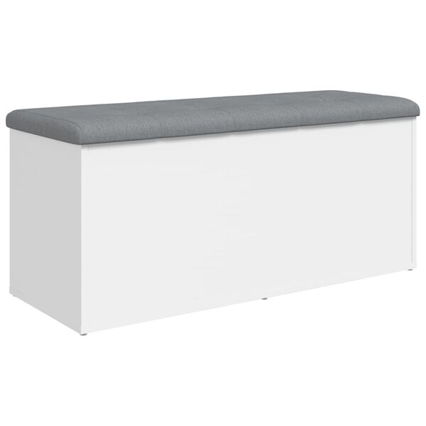 vidaXL Banco de arruma&ccedil;&atilde;o branco 102x42x45 cm madeira projetada