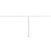 vidaXL Conjunto de postes para toldo 600x245 cm ferro branco