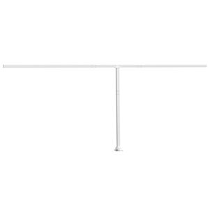 vidaXL Conjunto de postes para toldo 600x245 cm ferro branco