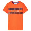 T-shirt de crian&ccedil;a laranja-escuro 140