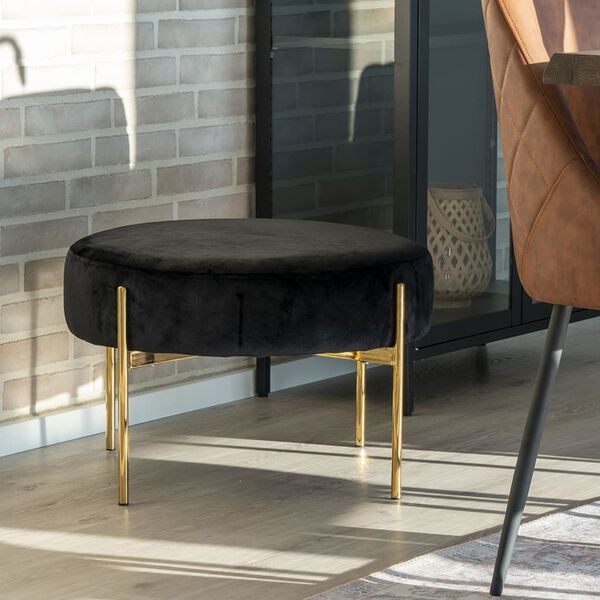 House Nordic Pufe Evie preto