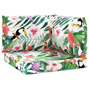 vidaXL Almofad&otilde;es p/ m&oacute;veis de paletes 3 pcs tecido oxford multicor