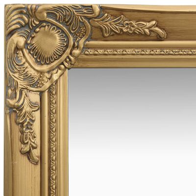 vidaXL Espelho de parede estilo barroco 40x40 cm dourado
