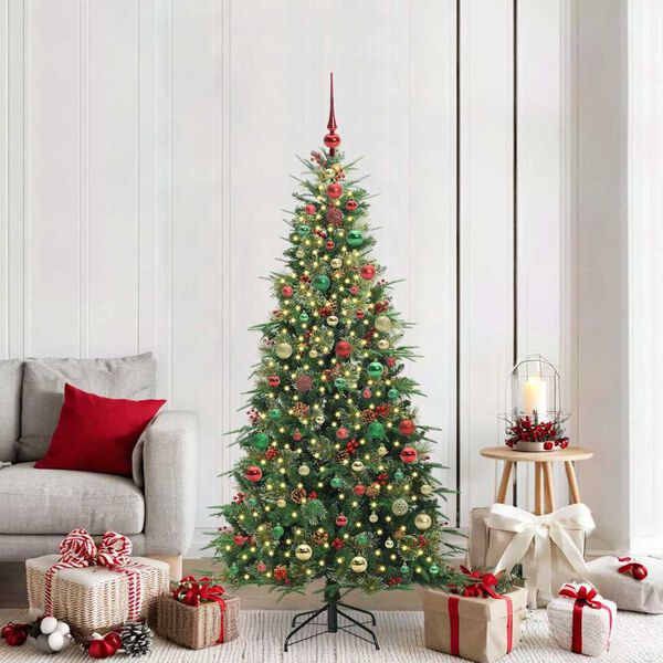 vidaXL &Aacute;rvore de Natal Articulada Artificial Verde 180 cm PE e PVC
