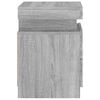 vidaXL Mesas cabeceira c/ luzes LED 2 pcs 35x39x55 cm cinza sonoma