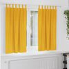 vidaXL Cortinas opacas 2 pcs Amarelo Mostarda 140 x 175 cm Veludo