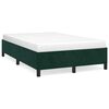 vidaXL Estrutura de cama com colch&atilde;o verde escuro 120x190 cm Veludo