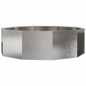 vidaXL Floreira Prateado 120 x 120 x 35 cm A&ccedil;o inoxid&aacute;vel