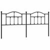 vidaXL Cabeceira de substitui&ccedil;&atilde;o 193 cm metal preto