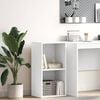 vidaXL Estante com 2 prateleiras 40x30x76,5 cm contraplacado branco