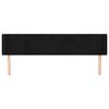 vidaXL Cabeceira de cama c/ abas veludo 163x16x78/88 cm preto
