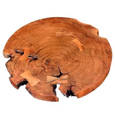 vidaXL Mesa de bar em troncos, madeira de acácia maciça (55-60)x110 cm