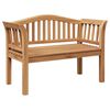 vidaXL banco Castanho 120 x 53,5 x 85 cm Madeira de teca maci&ccedil;a