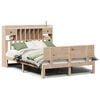 vidaXL Cama com estante sem colch&atilde;o 160x200 cm pinho maci&ccedil;o